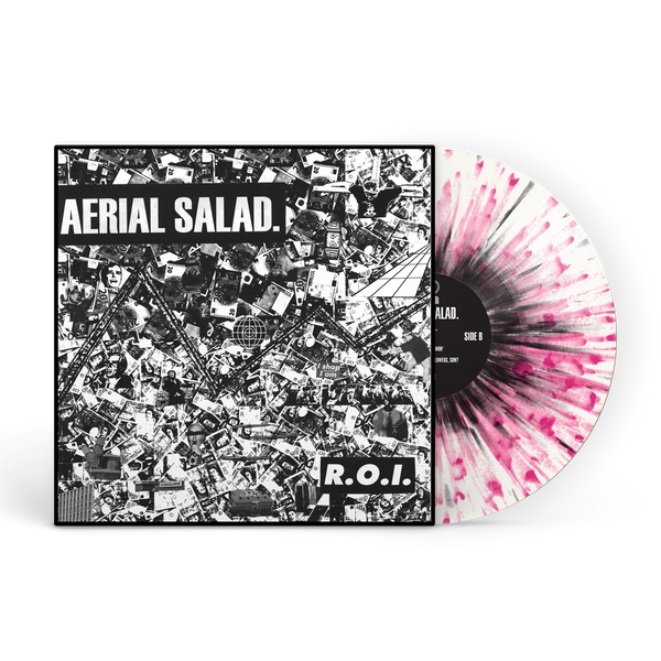 Aerial Salad Neon Pink & Black Splatter Vinyl R.O.I Album